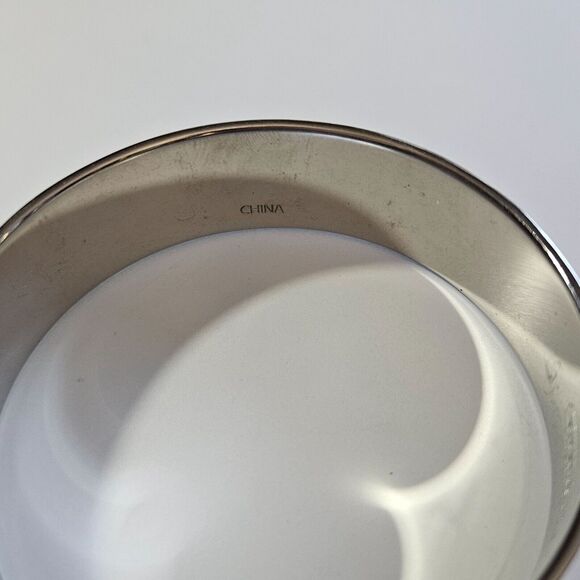 *Sale* Coach silver tone and burgundy bangle bracelet - Picture 9 of 16